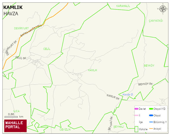 KAMLIK Mahallesi Haritası | Sayısal Bölge Görünümü