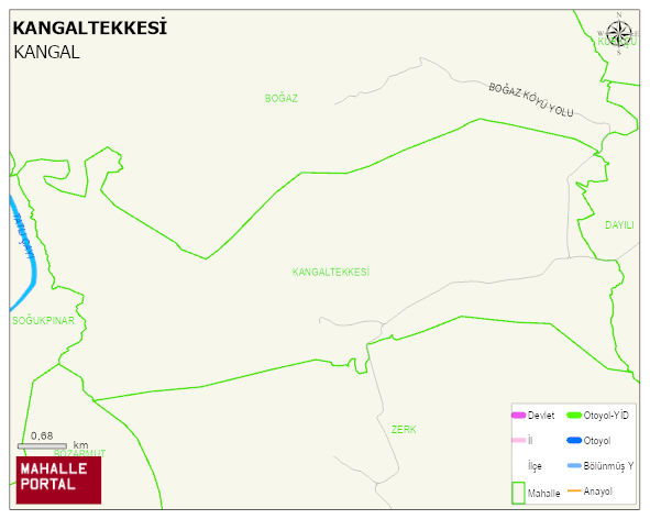 KANGALTEKKESİ Köyü Haritası | Güncel Mahalle ve Köy Haritası