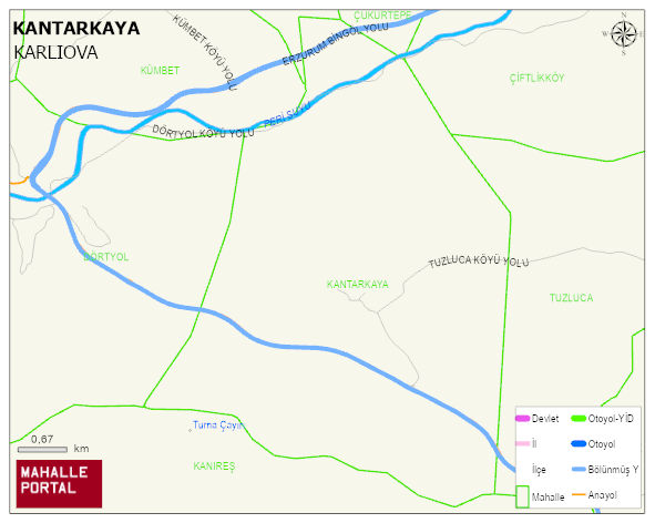 KANTARKAYA Köyü Haritası | İnteraktif Köy ve Mahalle Sınırları