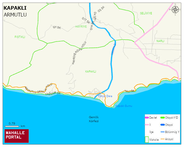 KAPAKLI Köyü Haritası | Mahalle ve Köy Sınırı