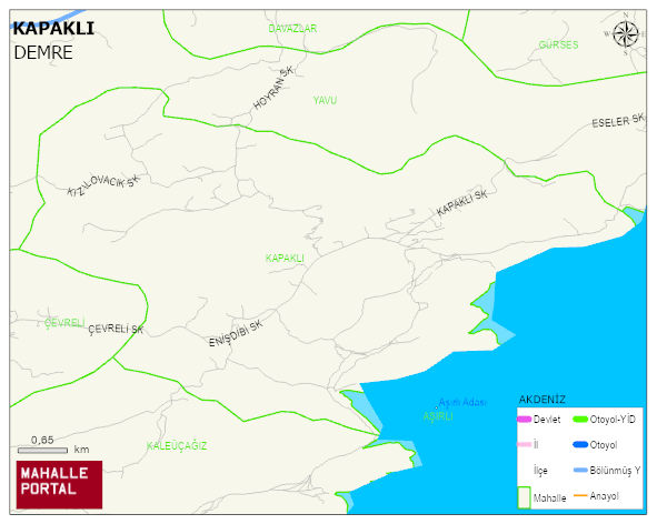 KAPAKLI Mahallesi Haritası | Uydu Görüntüsü ve Harita Detayları