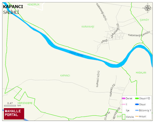 KAPANCI Mahallesi Haritası | İnteraktif Köy ve Mahalle Sınırları