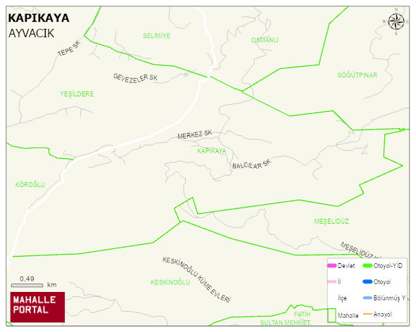 KAPIKAYA Mahallesi Haritası | Güncel Mahalle ve Köy Haritası