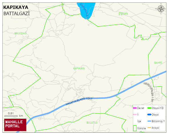KAPIKAYA Mahallesi Haritası | Mahalle ve Köy Sınırı