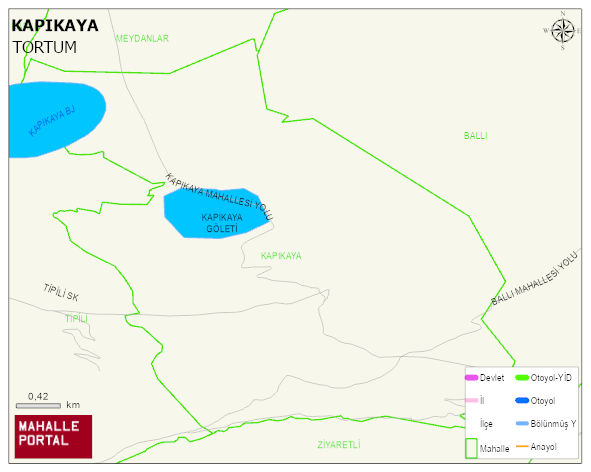 KAPIKAYA Mahallesi Haritası | Coğrafi Yapı ve Detaylı Haritası