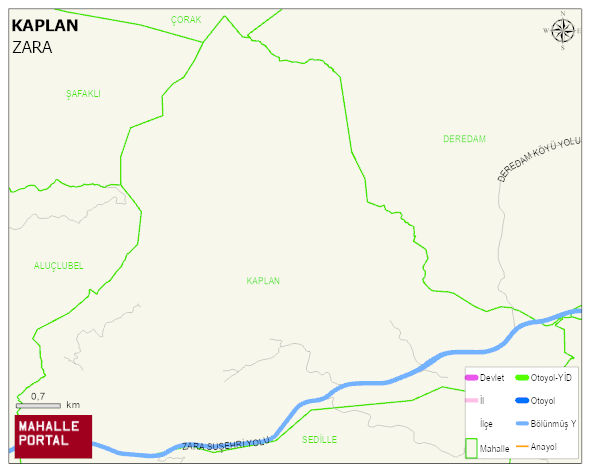 KAPLAN Köyü Haritası | İnteraktif Köy ve Mahalle Sınırları