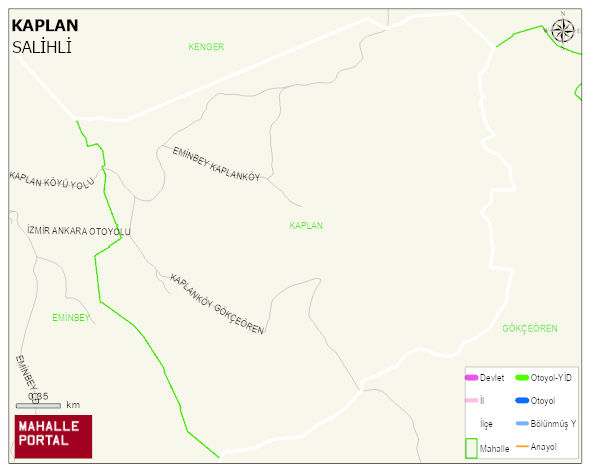 KAPLAN Mahallesi Haritası | Yükselti ve Doğa Özellikleri