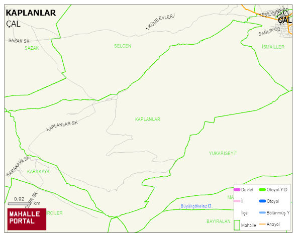KAPLANLAR Mahallesi Haritası | Mahalle Sokak Haritası