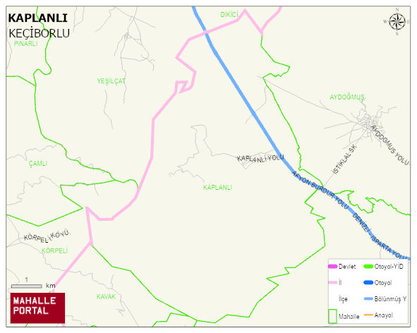 KAPLANLI Köyü Haritası | Detaylı Köy ve Mahalle Görünümü