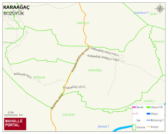 KARAAĞAÇ Köyü Haritası | Uydu Görüntüsü ve Harita Detayları