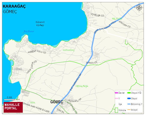 KARAAĞAÇ Mahallesi Haritası | Güncel Mahalle ve Köy Haritası