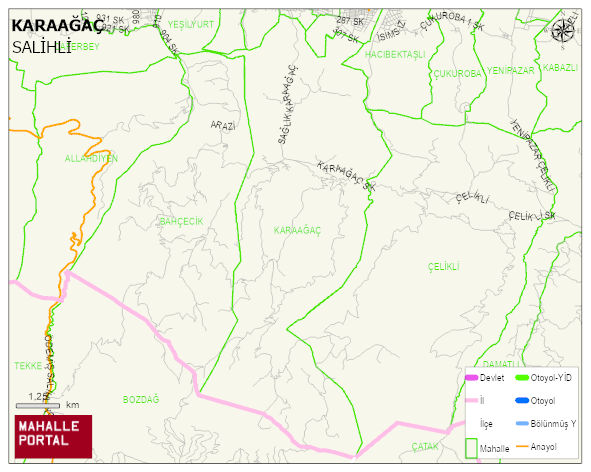 KARAAĞAÇ Mahallesi Haritası | Mahalle Sokak Haritası