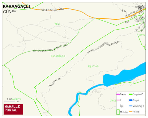 KARAAĞAÇLI Mahallesi Haritası | Uydu Görüntüsü ve Harita Detayları