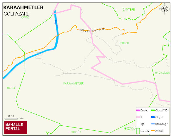 KARAAHMETLER Köyü Haritası | Güncel Mahalle ve Köy Haritası