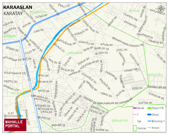 KARAASLANDEDE Mahallesi Haritası | İnteraktif Köy ve Mahalle Sınırları