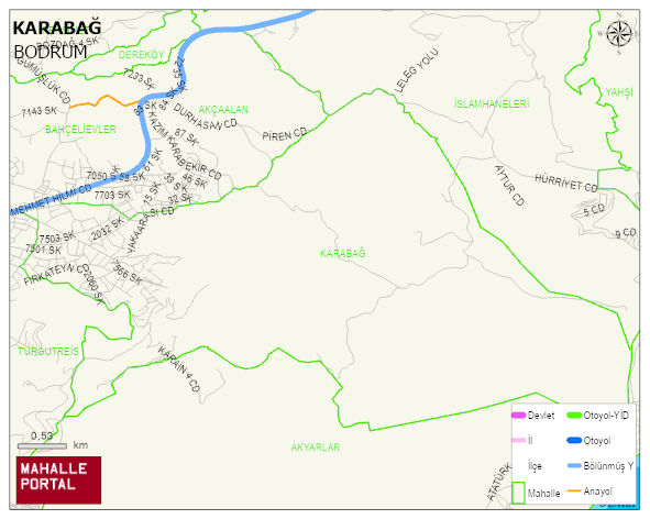 KARABAĞ Mahallesi Haritası | Detaylı Köy ve Mahalle Görünümü