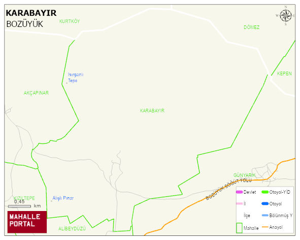 KARABAYIR Köyü Haritası | Detaylı Köy ve Mahalle Görünümü