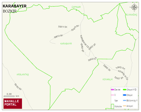 KARABAYIR Mahallesi Haritası | Mahalle Sokak Haritası