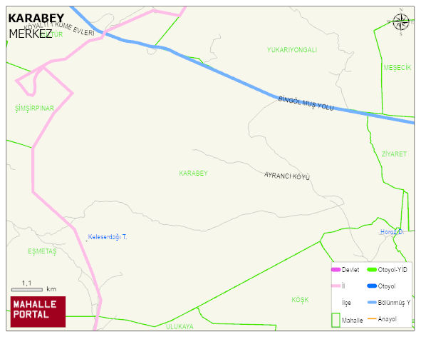 KARABEY Köyü Haritası | Detaylı Köy ve Mahalle Görünümü