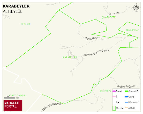 KARABEYLER Mahallesi Haritası | Güncel Mahalle ve Köy Haritası