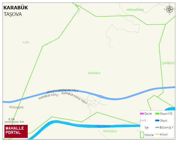KARABÜK Köyü Haritası | Coğrafi Yapı ve Detaylı Haritası