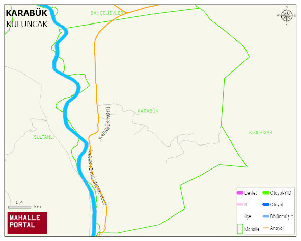 KARABÜK Mahallesi Haritası | Detaylı Köy ve Mahalle Görünümü