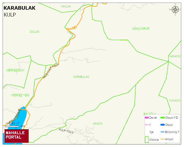 KARABULAK Mahallesi Haritası | Coğrafi Yapı ve Detaylı Haritası