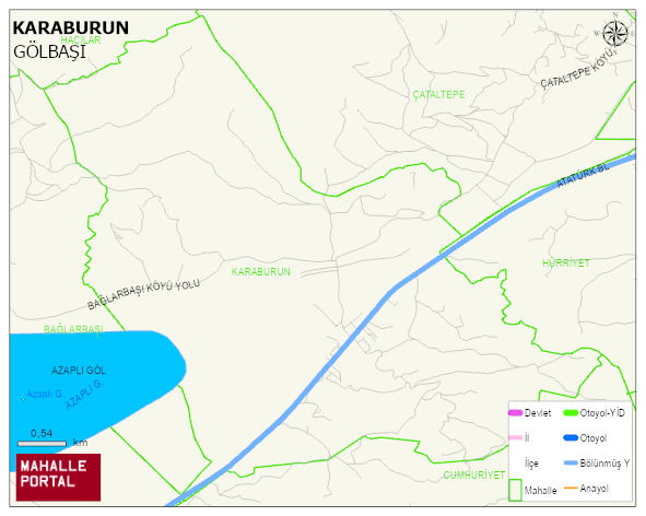 KARABURUN Köyü Haritası | Mahalle Sokak Haritası