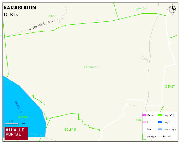 KARABURUN Mahallesi Haritası | Sayısal Bölge Görünümü