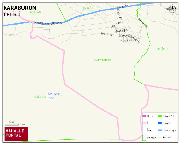 KARABURUN Mahallesi Haritası | Güncel Mahalle ve Köy Haritası