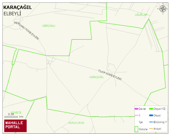 KARAÇAĞIL Köyü Haritası | Uydu Görüntüsü ve Harita Detayları