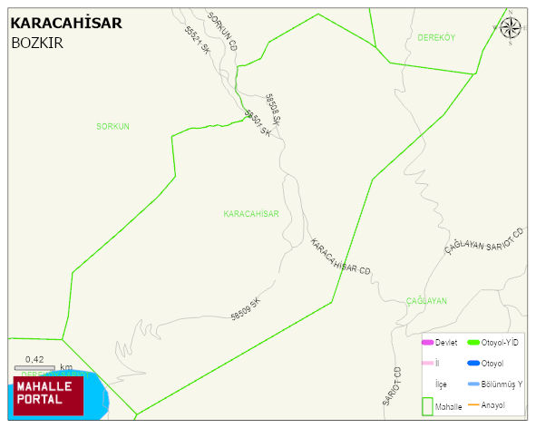 KARACAHİSAR Mahallesi Haritası | Mahalle Sokak Haritası
