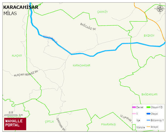 KARACAHİSAR Mahallesi Haritası | Coğrafi Yapı ve Detaylı Haritası