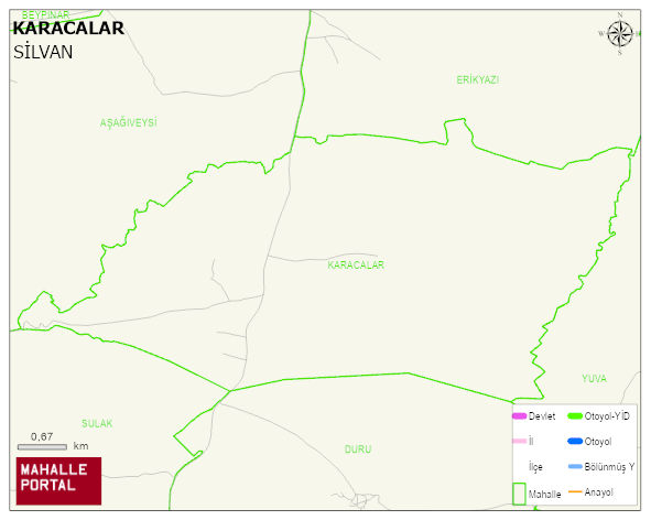 KARACALAR Mahallesi Haritası | Mahalle Sokak Haritası