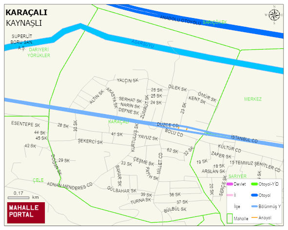 KARAÇALI Mahallesi Haritası | Uydu Görüntüsü ve Harita Detayları