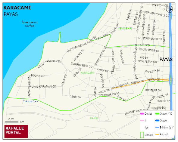 KARACAMİ Mahallesi Haritası | Sayısal Bölge Görünümü