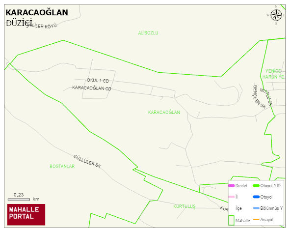 KARACAOĞLAN Mahallesi Haritası | Mahalle Sokak Haritası