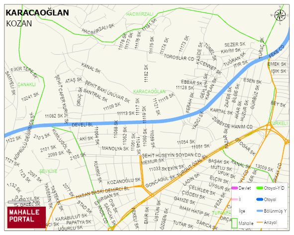 KARACAOĞLAN Mahallesi Haritası | İnteraktif Köy ve Mahalle Sınırları