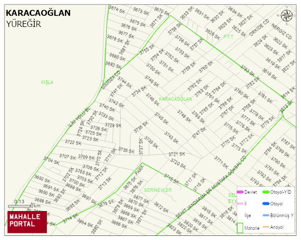 KARACAOĞLAN Mahallesi Haritası | Güncel Mahalle ve Köy Haritası