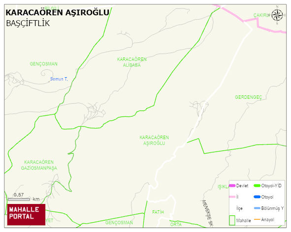 KARACAÖREN AŞIROĞLU Mahallesi Haritası | Uydu Görüntüsü ve Harita Detayları