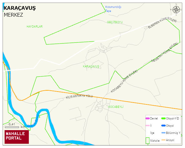 KARAÇAVUŞ Köyü Haritası | Mahalle Sokak Haritası