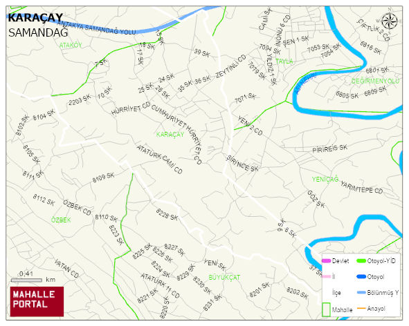 KARAÇAY Mahallesi Haritası | Mahalle Sokak Haritası