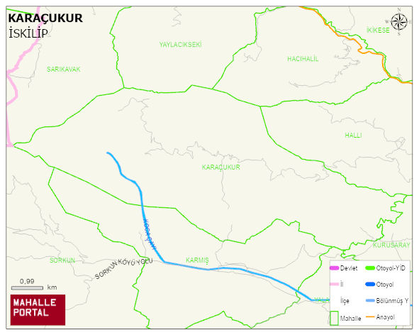 KARAÇUKUR Köyü Haritası | Uydu Görüntüsü ve Harita Detayları
