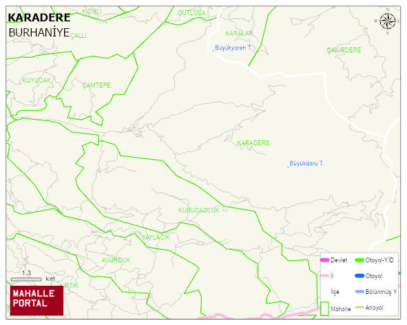 KARADERE Mahallesi Haritası | Mahalle Sokak Haritası