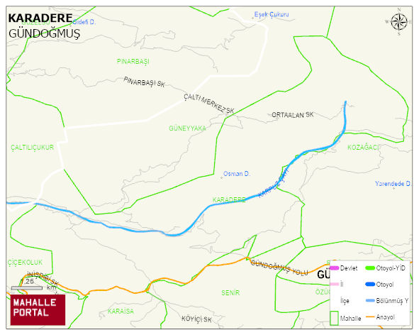 KARADERE Mahallesi Haritası | İnteraktif Köy ve Mahalle Sınırları