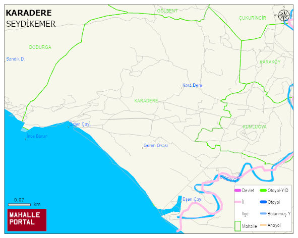 KARADERE Mahallesi Haritası | Uydu Görüntüsü ve Harita Detayları
