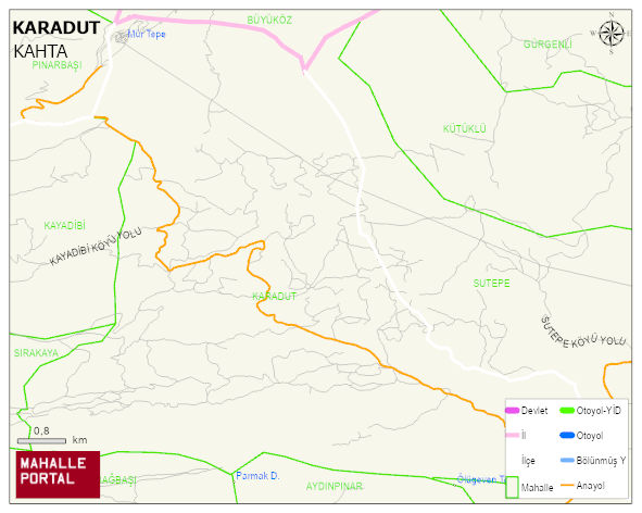 KARADUT Köyü Haritası | İnteraktif Köy ve Mahalle Sınırları