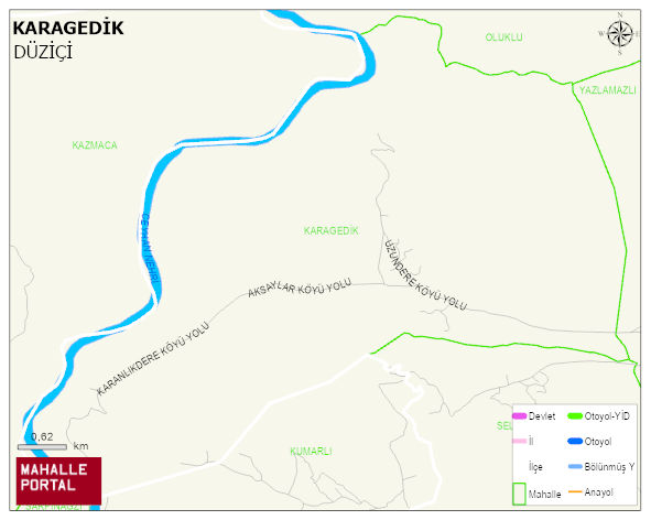 KARAGEDİK Köyü Haritası | Mahalle Sokak Haritası