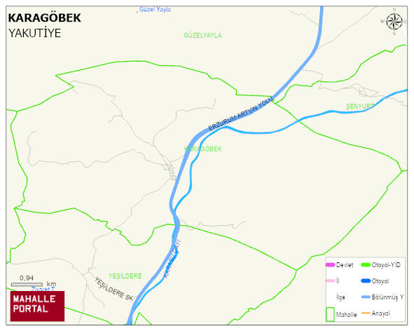 KARAGÖBEK Mahallesi Haritası | Coğrafi Yapı ve Detaylı Haritası