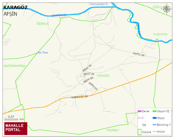KARAGÖZ Mahallesi Haritası | Coğrafi Yapı ve Detaylı Haritası